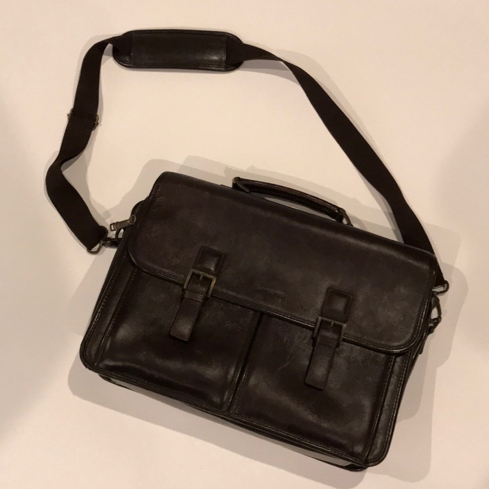 Samsonite leather laptop bag